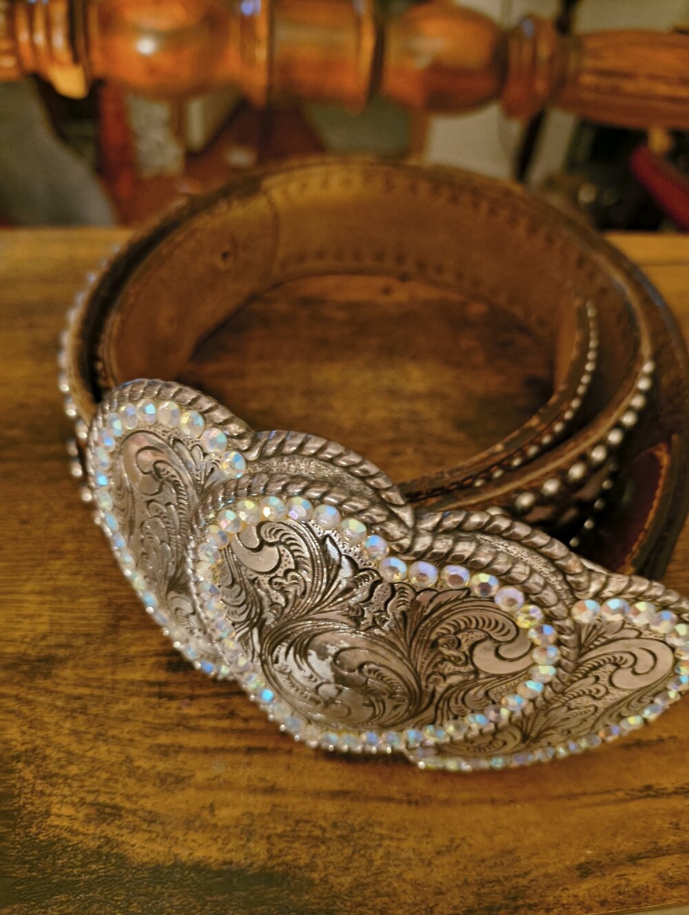 Nocona Brown Leather Belt WB483